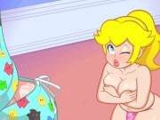 Preview 2 of Princess Peach from Mario loves his great cock Full HD