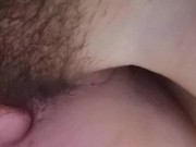 Preview 1 of Gentle cunnilingus for the sweet hairy pussy of the whore wife.