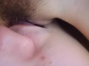 Preview 2 of Gentle cunnilingus for the sweet hairy pussy of the whore wife.
