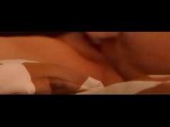 Kinky MILF explodes and moans loudly after scribbling her bean
