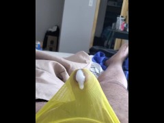 Cumming in my bestfriends thong