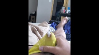 Cumming in my bestfriends thong