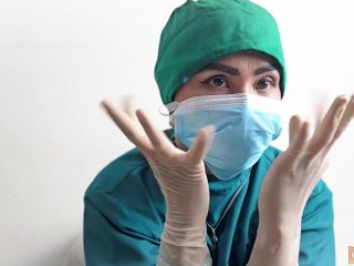 fetish, medical femdom, latex, medical gloves