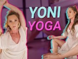 Yoni Yoga Workout in a Short Transparent White Dress - HannahJames710