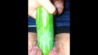 My Companion Was Envious Of The Large Lengthy Cucumber 3 Squirt