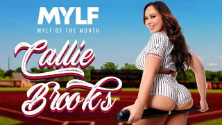 MYLF Of The Month Callie Brooks Shows Off Her Sex Life And Rides A Lucky Cock
