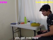 Preview 4 of Horny straight dude asks his gay roommate to fuck and cheats on his girlfriend (PART 1)