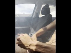 BBC HIGH ASF EDGING & MOANING IN CAR (CUMSHOT)