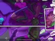 Preview 1 of Raven Threesome With Beast Boy And Robin Twenteen Titans To The Bottom Comic Porn
