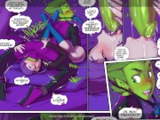 Preview 4 of Raven Threesome With Beast Boy And Robin Twenteen Titans To The Bottom Comic Porn