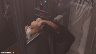 Bombaster3D Spider Gwen Was Caught By Venom In The Shower And Got Cum In Pussy