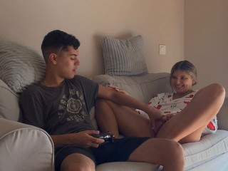 My Stepsister won't let me Finish a Video Game until I Fuck her first