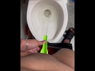 BinBin- Trans Man Urinates with his Delicious Pussy FTM