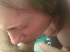 Sexy pregnant wife sucking my nice dick