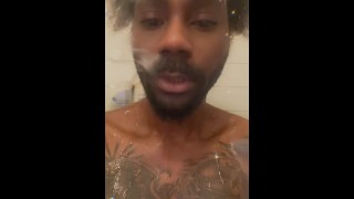 First time shower smoking