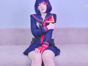 Preview 1 of Senketsu made Ryuko Matoi horny and then fucked her pussy with a huge dick until she squirts