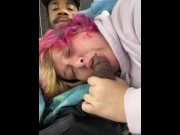 Preview 4 of BBW Slut Daphne Sucking Dick On The Bus! 😈♠️