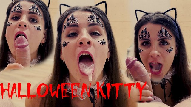 Hot Kitty Sucked It All Down to the Last Drop