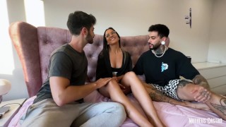FRENCH WITH A BIG ASS FUCKING WITH TWO FRIENDS MEGAGE AND DOUBLE PENETRATION