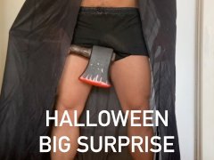 Halloween Surprise Big Dick Blowjob and Bareback Fucking