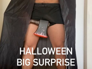 Surpresa De Halloween Big Dick Boquete e Bareback Fucking