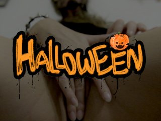 masturbation, gag, halloween, 60fps