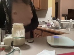 Watch me make a bread baby. Are you horny?