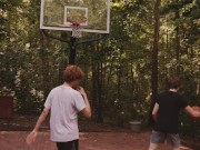 Preview 2 of NastyTwinks - Strip BBall - CJ comes over to visit Shapey and play some hoops, Strip, Raw FUCKING