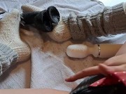 Preview 2 of I squirt my old dirty woolen socks very wet