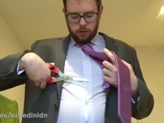 Lilac Shirt and Tie Destruction
