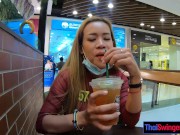 Preview 6 of Big tits and ass Thai MILF girlfriend sex at home after a visit to the mall