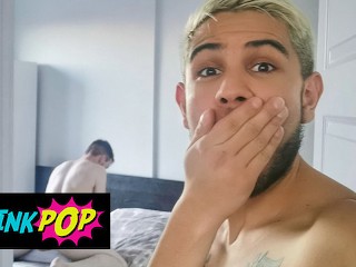 TWINKPOP - Alex Montenegro Cums with his Stepbro Thyle Knoxx's Cock in his Ass, then Takes a Facial