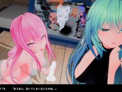 【#11駆動妖精アイディールレイズ実況】逆NTR。3pキス手コキ・足コキ・フェラで性悪アンドロイド達にイかされまくり・・(巨乳ロボット女(機械女) アクション同人エロゲー ※体験版範囲外の内容です。