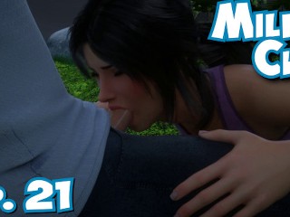 Milfy City # 21 Сводная сестра решила сделать потрясающий минет возле озера ночью