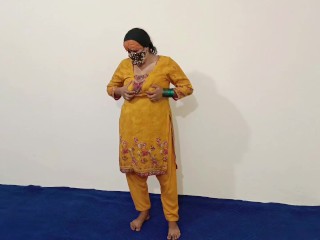 Paquistaní Caliente Punjabi Desi Tía Mastrubating