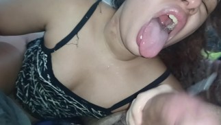 Judging the teenager inextreme deepthroat I made her regurgitate cum,she loves the extreme stalk🥛😵
