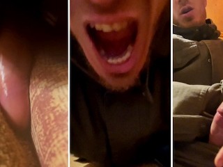Horny Guy Fucks the Bed and Moans! Humping Pillow! Cum Handsfree