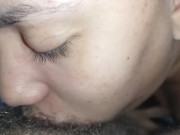 Preview 4 of moving my wetmouth on the bastard's hard cock,Ilove sucking it deep until you explode your creampie