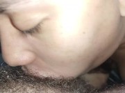 Preview 5 of moving my wetmouth on the bastard's hard cock,Ilove sucking it deep until you explode your creampie