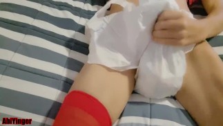 ABDL Diaper Boy Cumming For Daddy