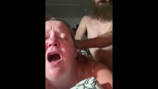 BBW PAWG es golpeada perrito áspero hablar sucio BDSM