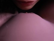 Preview 6 of 🌈ASMR ROLEPLAY horny kisses with CALLIE ended up squirting in her mouth / SEXDOLLCENTER / Agatha D