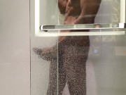 Preview 4 of Stroking My 10-inch BBC In The Shower