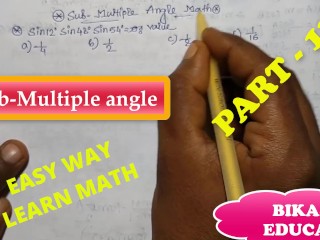 Sub Multiple Angles Matemática Classe 11 Encontre o Valor Slove by Bikash Educare Parte 13