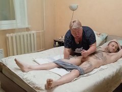 wife spies on how mother-in-law sucks my dick