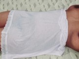 ඉස්කෝලෙ කෙල්ල වග යට සායට හරි හැඩ පාටයි කාටද ඕන සැපක්? - Sri Lankan Hot Wife wearing White Underskirt