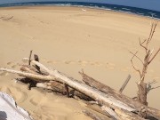 Preview 1 of My girlfriend masturbates naked at the nudist beach we fuck in front of the surfers who watch as the
