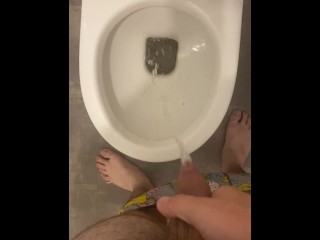 Pissing & Farting in the Toilet