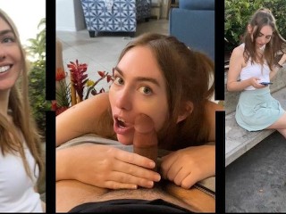 TATE-methode: Youtuber Pikt Blue Eyes, Tiener Vreemdeling in Het Openbaar Op En Ze Pijpt Hem! (Grappige Porno)