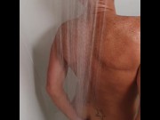 Preview 2 of 'Secret' campsite shower cam! Watch him in the shower. Soaping himself up!